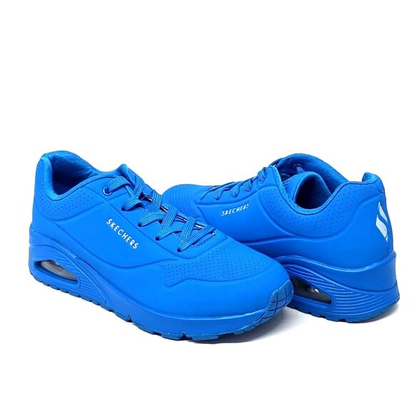 Skechers Uno-Night Shades Blue Sneaker Shoes 73667 Women's Size 9 - Picture 2 of 12